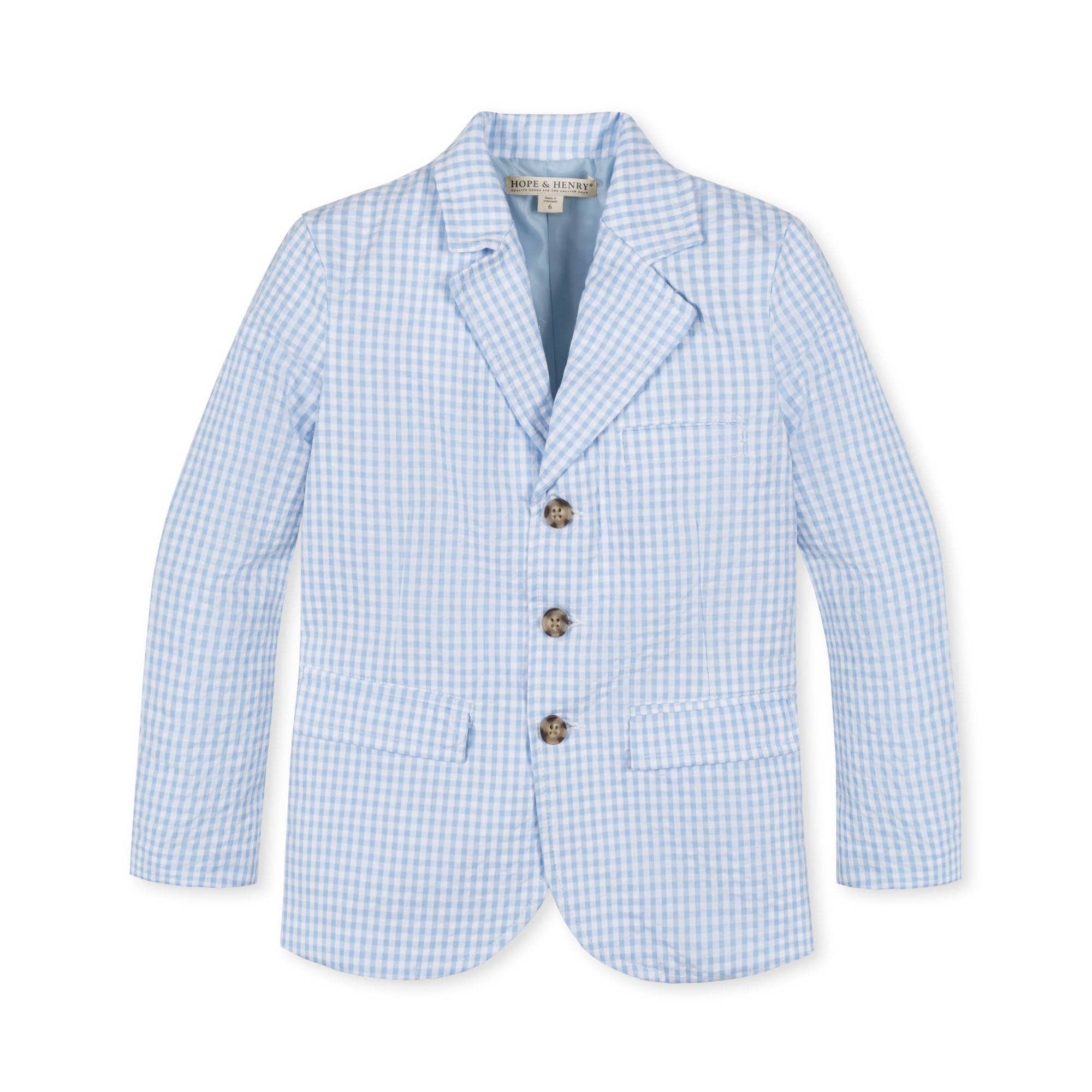 Image of Hope and Henry - Organic Seersucker Suit Jacket